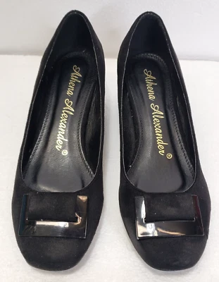 Bomba sin cordones Athena Alexander Kapri JA 1180-H talla 7,5 con detalle de hebilla tacón de 2" Foto 1 de 4