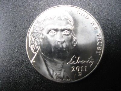 2011 D Jefferson "Monticello" Nickel Gem++ BU! PL! F/S! #3172404 - Image 1 of 3