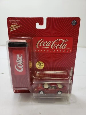 Johnny Lighting Coca Cola 1998 Chevy Camaro Bonus Tin Collector Box Die Cast - Image 1 of 4