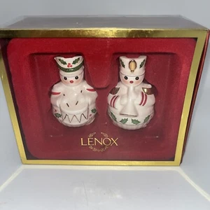 Lenox Christmas Toy Soldier Salt & Pepper Shaker Set Holiday - Picture 1 of 5