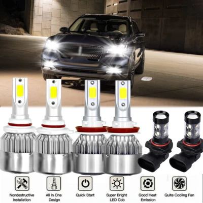 Kit combinado de faros LED altos/bajos + faros antiniebla para Lincoln Aviator 2003-2005 Foto 1 de 4