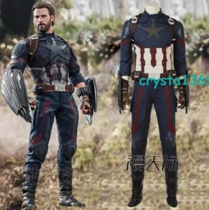 The Avengers 3 Captain America Bodysuit Infinity War Cosplay Coat Only Bodysuit - Picture 1 of 11