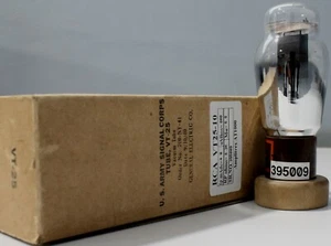 VT25 10 RCA NOS NIB Radiotron Leaf getter made in U.S.A Amplitrex tested - Picture 1 of 9