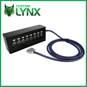 Van Damme DB-25 To Stage/Wall Box. DSUB To Neutrik Multicore, 8 x Female XLR PRO - Afbeelding 1 van 4