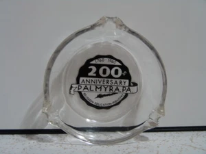 1760-1960 200 ANIVERSARIO DE PALMYRA, CENICERO DE VIDRIO PA - Imagen 1 de 5