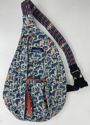 Bolso Kavu Cuerda Tamaño Completo Acogedor Critters Bolso para Mujer Azul Rosa Caballo Ciervo Zorro Oso Foto 1 de 4