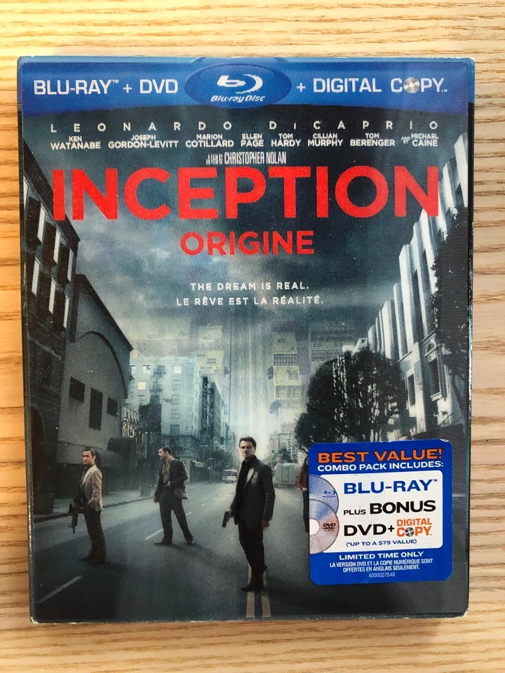 Inception (Blu-ray/DVD, 2010, 2-Disc Set) - Image 1 of 1