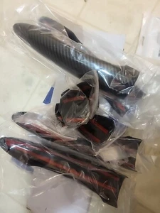 FOR 2019-2021 NISSAN ALTIMA CARBON fibre DOOR HANDLE OVERLAY COVERS SMART locks  - Picture 1 of 4