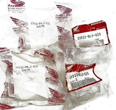 Lente transparente Honda OEM 33532-ML0-820 [Lote de 4] Nuevo de Lote Antiguo Foto 1 de 3