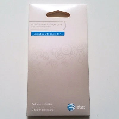 iFrogz Screen Protector Kit Anti Glare/Fingerprint- iPhone 4,4S Pack of 2 New  - Image 1 of 4