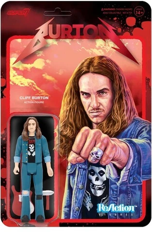 Cliff Burton Wave 1 - Cliff Burton (Cliff 'Em All) [New Toy] Aec Exclusive, Lt Cover