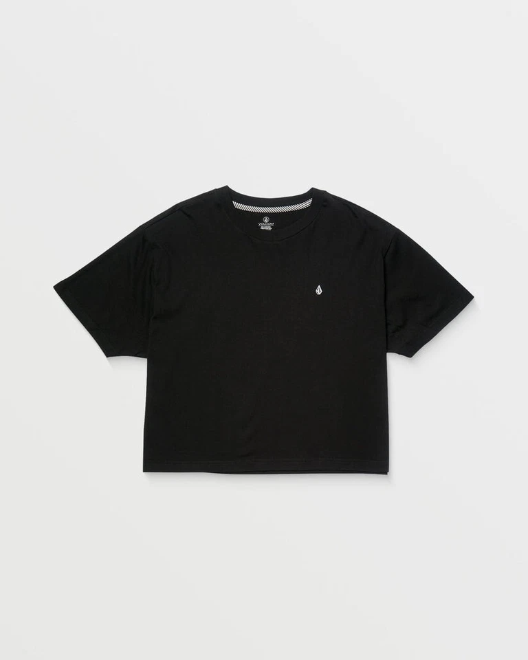 VOLCOM - Womens Stone Blanks Up T-Shirt - Black - Casual Short Sleeve Tee - Image 1 of 3