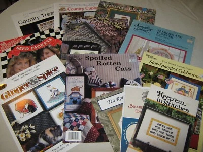 Lot of 12 Misc. Cross Stitch Pattern Booklets - Image 1 of 4
