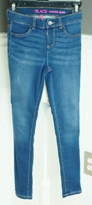 NWT The Childrens Place Girls Size 10 Legging Jeans Deep Royal Wash New - Picture 1 of 2