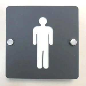 Mâle " Support " Toilette Enseignes Carré - Couleur Options Disponible - Foto 1 di 23