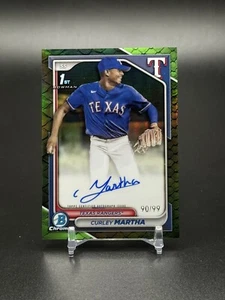 2024 Bowman Chrome Baseball Curley Martha /99 Green Reptilian Rangers #CPA-CM - Bild 1 von 2