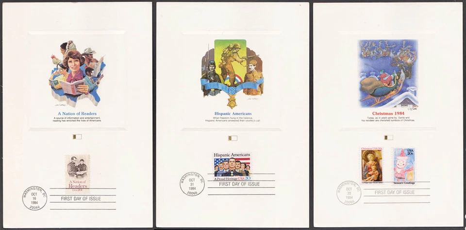 UNITED STATES - 1984 SELECTED 5 FLEETWOOD PROOF CARDS - FDI - Image 1 of 4