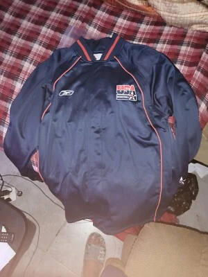 2000s Team USA Basketball Team Issued Navy Warm Up Jacket large Tall - Image 1 of 4
