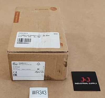*BRAND NEW* Ifm Efector SMR12GGXFRKG/US-100 Flow Meter SM6100 + Warranty! - Image 1 of 4