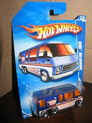 Hot Wheels 2010 #116 HW City Works #8 GMC MOTORHOME Blue BF Goodrich Tires - Image 1 of 4