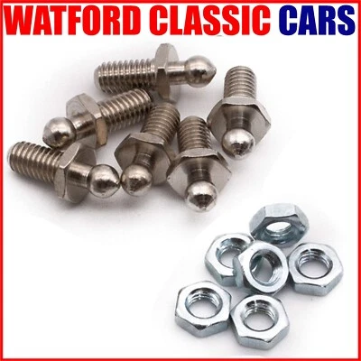 Poste tenax MG Midget Hood, tuercas 6 piezas 1967 - 1980 Foto 1 de 4