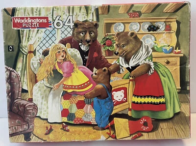 Goldilocks Fairy Tales - Waddingtons 1983 - 64 Piece Vintage Puzzle - Image 1 of 3