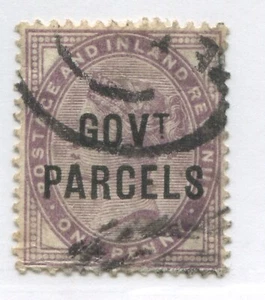 QV 1897 1d overprinted Gov't Parcels used - Foto 1 di 1