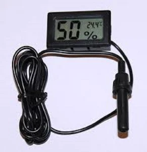 Digital LCD Thermometer Hygrometer & Probe - Reptile / Vivarium / TH04 Uk P&P - Picture 1 of 1
