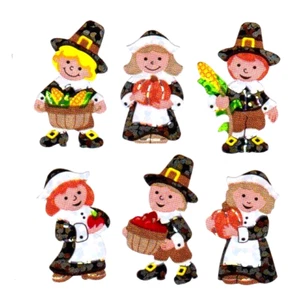 Pegatinas Sandylion Brillantes Vintage Acción de Gracias Álbumes de Recortes F99 *Diseño Retirado* - Imagen 1 de 1