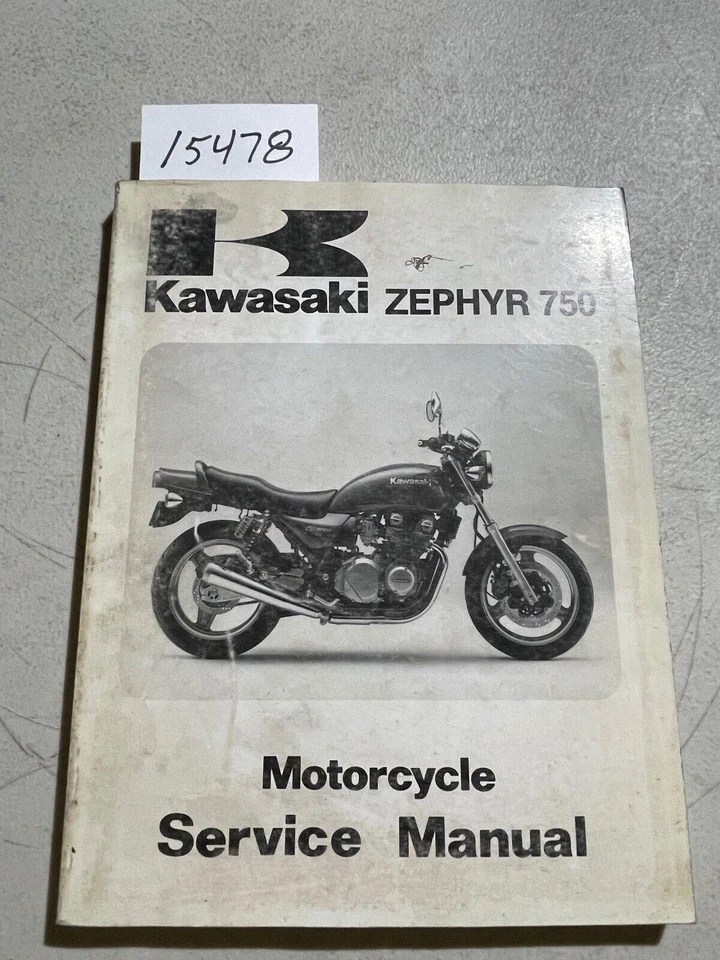 Kawasaki Zephyr 750 1991 manual de reparación de servicio Foto 1 de 2
