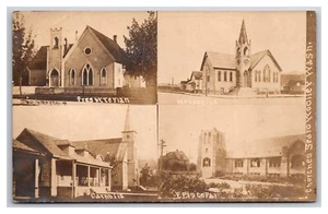 RPPC Multiview Churches Sedro Woolley Washington WA 1910 Postcard Y15 - Picture 1 of 2