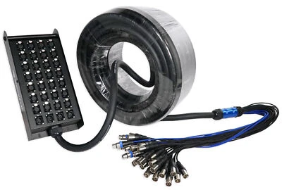 Rockville SX32100 32 Channel (4 returns) 100 Foot XLR Snake Cable, 100% OFC - Image 1 of 4