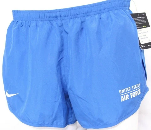 NEW United States USAF US Air Force Nike Mod Tempo Dri-Fit Blue Shorts Womens M Cover