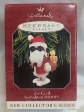 Hallmark Keepsake Joe Cool 1998, Spotlight On Snoopy Christmas Ornament, New,