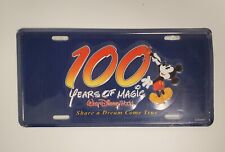 Walt Disney World 100 Years Magic License Plate Mickey Mouse  Brand New Sealed