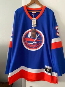 Mitchell & Ness Billy Smith New York Islanders 1982-83 Blue Line Jersey Large - Picture 1 of 10