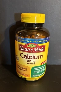 Nature Made Calcium 600mg With Vitamin D3 220 Tablets Expires 4/2027 - Picture 1 of 4