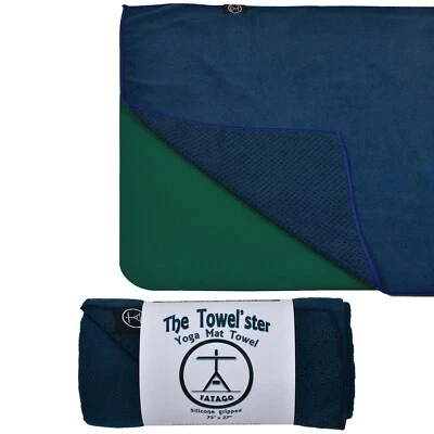 Toalla esterilla de yoga. Toalla antideslizante The Hot Yoga con agarre de silicona de TATAGO Foto 1 de 4