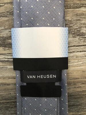 Van Heusen синий галстук с белыми точками - Изображение 1 из 4