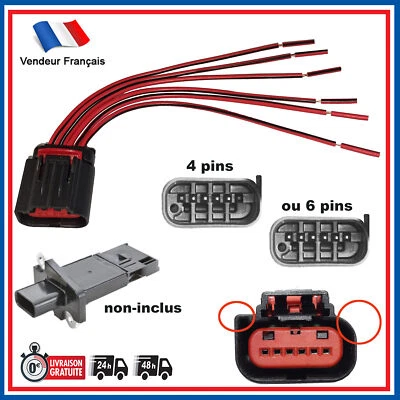Kit Réparation Connecteur Cable Debimetre Air prévu pour C5 III Jumper 2.2 Hdi - Immagine 1 di 4