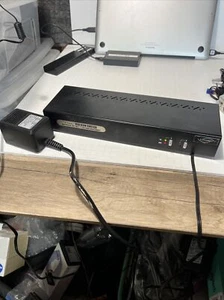 BELLO BLK LinksKey 2-PORTE USB KVM SWITCH DUAL MONITOR DVI+VGA 7.1 LDV-DM712AUSK - Foto 1 di 7