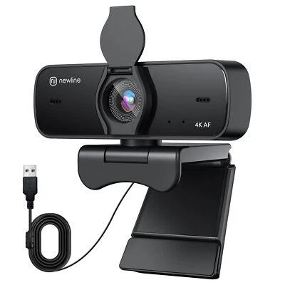 N newline Webcam 4k 30FPS PC Camera con 2 Microfoni con Sensore Sony, Aggiornato