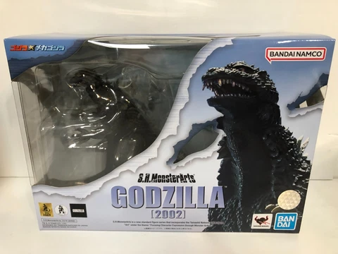 Bandai Tamashii Nations S.H. MonsterArts 2002 Godzilla Figure USA Seller Cover