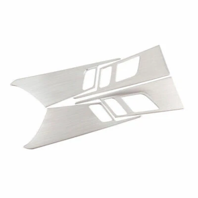 >Para Audi A4 A5 2017 2018-2021 Marco de manija de puerta interior de acero plateado 4 piezas Foto 1 de 4