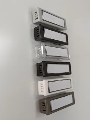 Licht-Klingeltaster Lira Kombitaster Kunststoff für Renz Sykon Namenschild