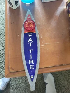 New Belgium Brewing Fat Tire Beer Tap Handle - 8 Inches Tall - Picture 1 of 4