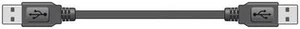 Cable de datos de plomo AV Link 111.030 USB 2.0 enchufe estándar A conectores 1,8 m - negro - Imagen 1 de 1