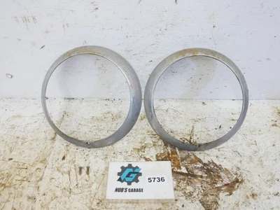 Хромированные ободки решетки фар для Jeep CJ5 55-71 годов выпуска - Изображение 1 из 4