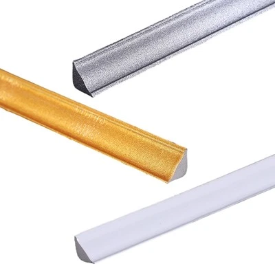 Soft Line Decorative Strip Wall Gap Seal Line 3D Silver For Living Room - image 1 of 4