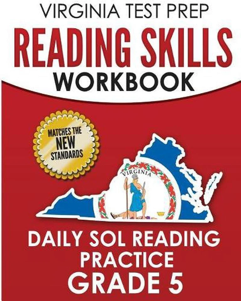 VIRGINIA TEST PREP Reading Skills Workbook Daily SOL Reading Practice Grade 5: P - Image 1 of 1